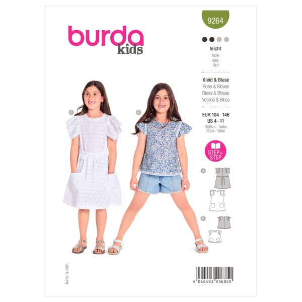 Burda Style Pattern 9264 Children's Dress and Blouse
