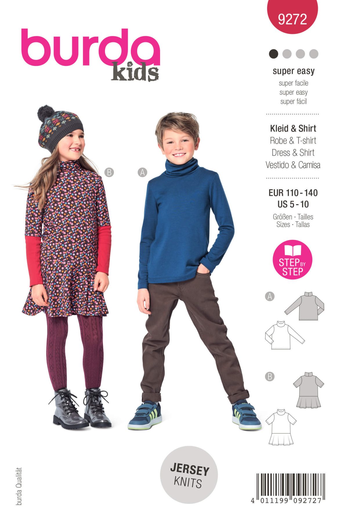 Burda Style Pattern 9272 Children's Top and Dress