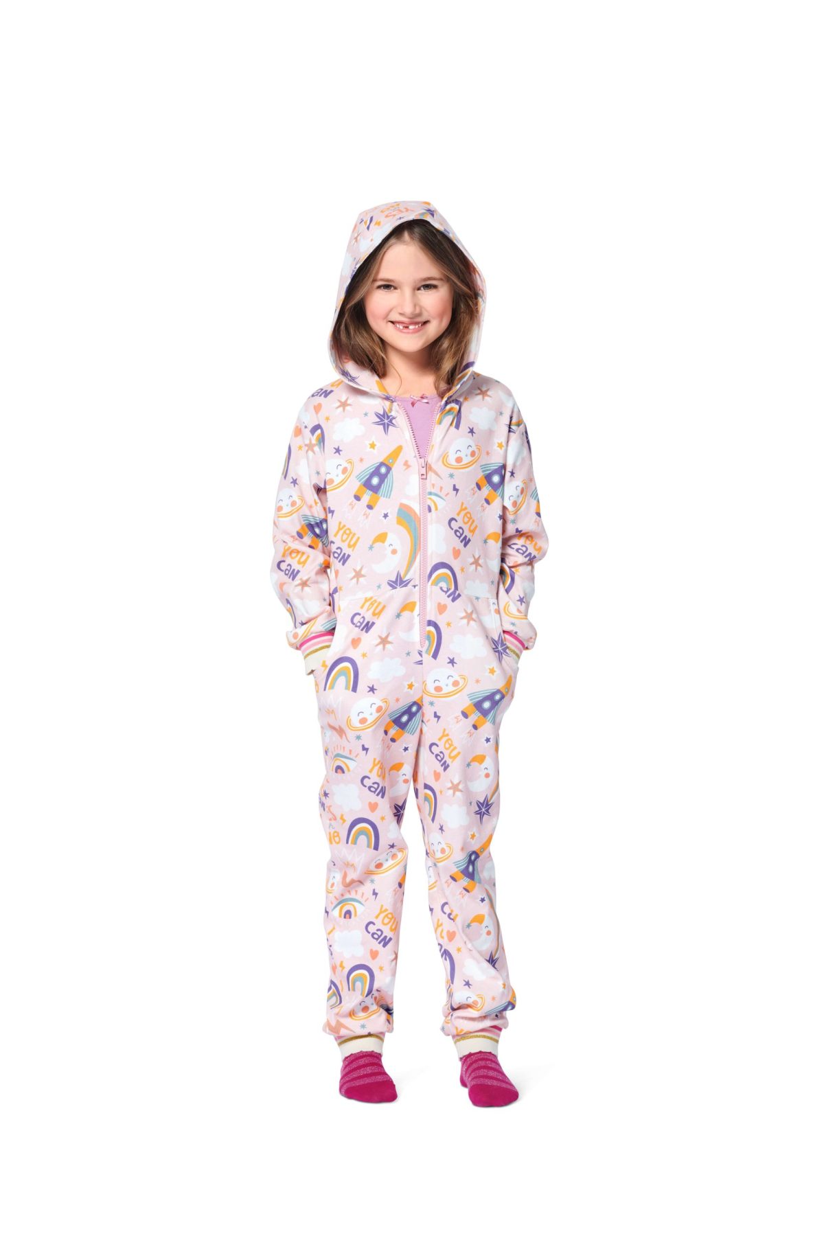 Burda Style Pattern 9275 Children's Hooded Jumpsuit and Onesie
