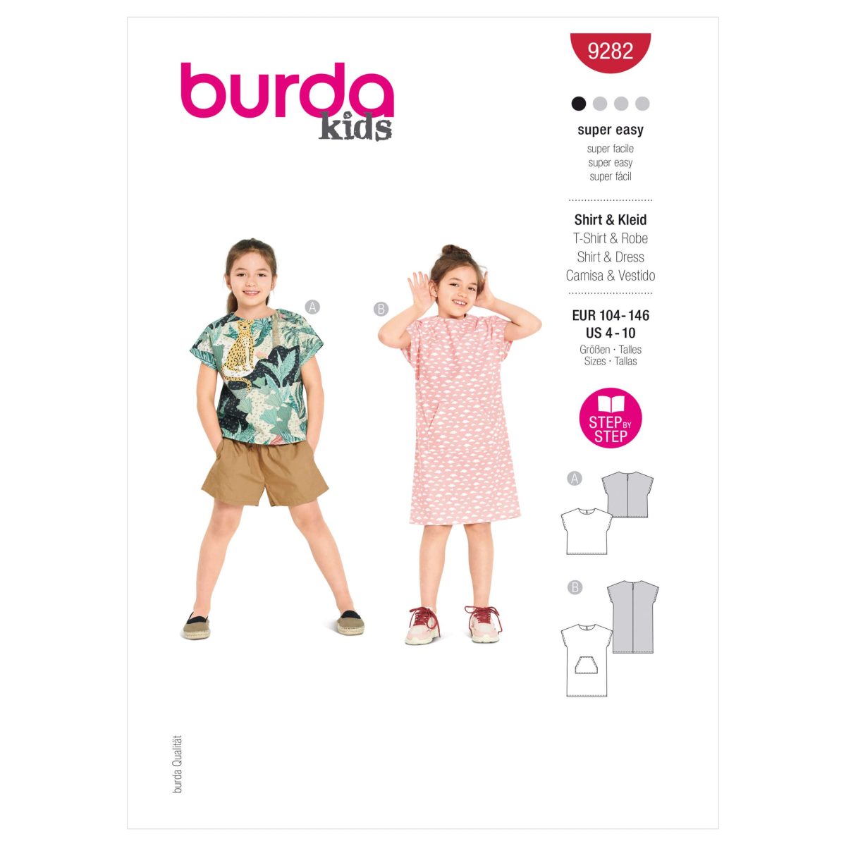 Burda Style Pattern 9282 Children's Easy Top and Dress