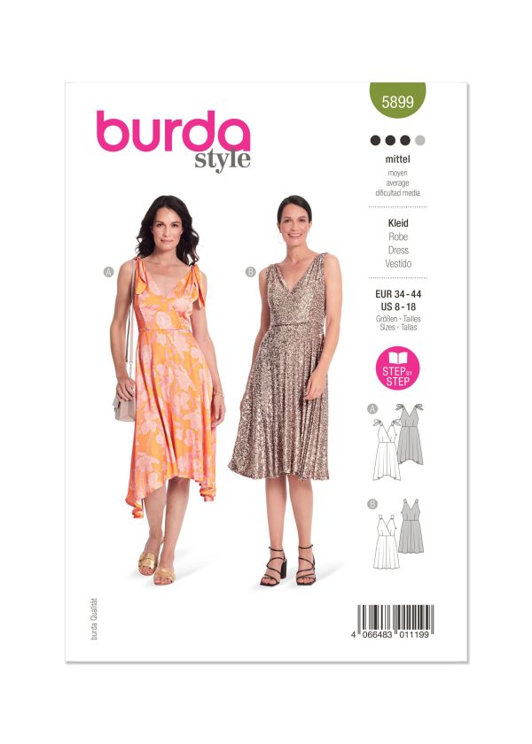 Burda Style Pattern B5899 Misses' Dress