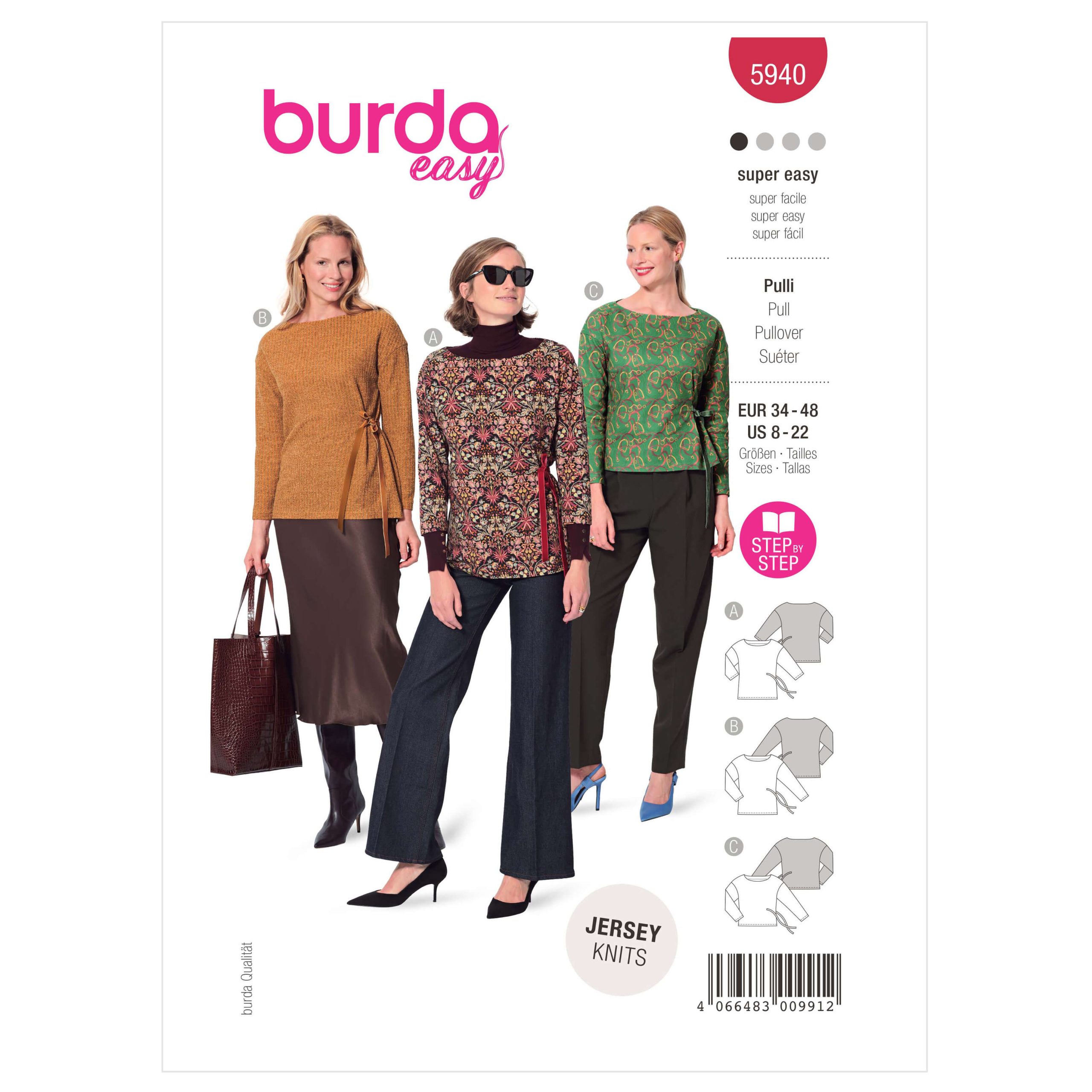 Burda Style Pattern B5940 Misses' Top