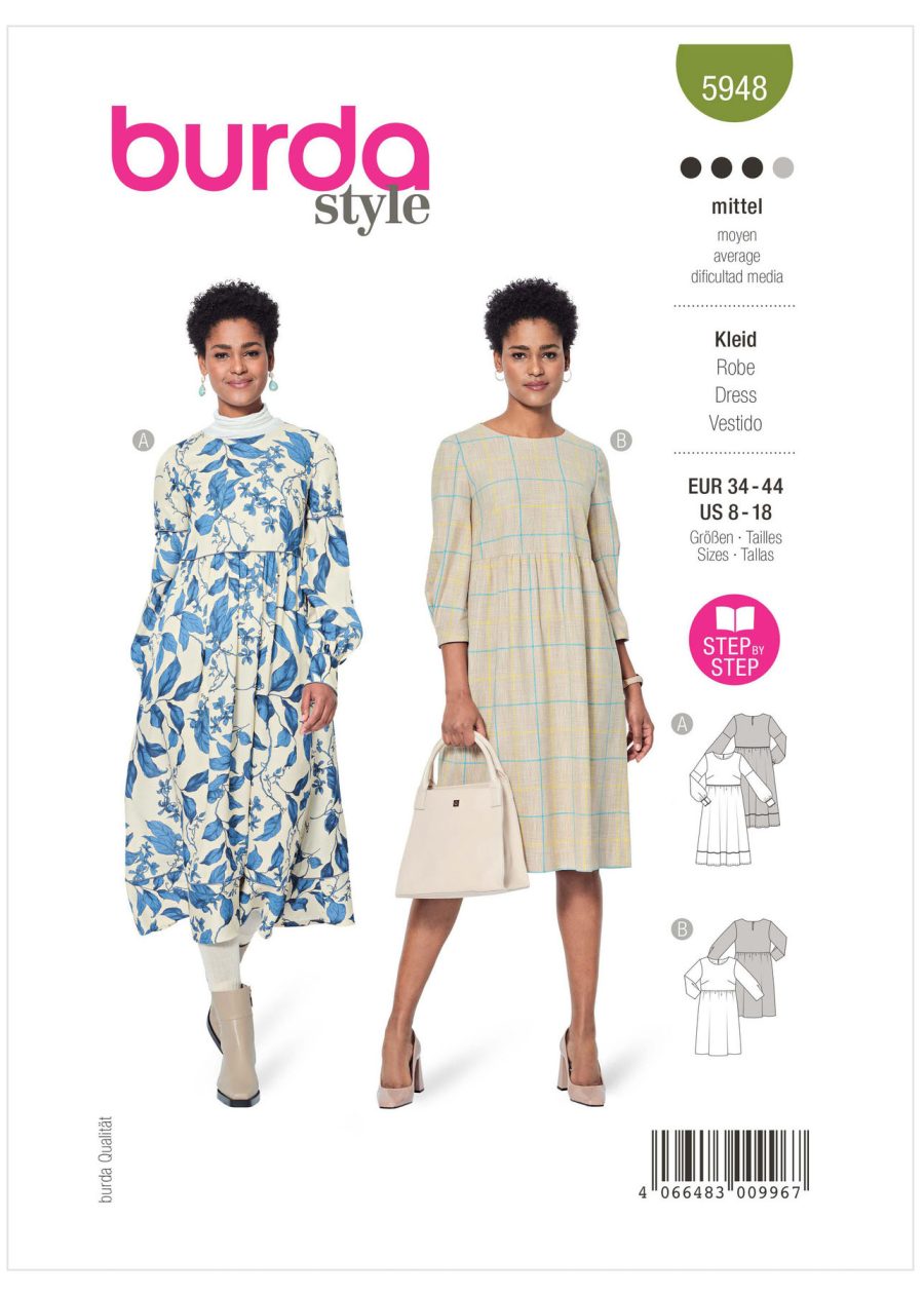 Burda Style Pattern B5948 Misses' Dress