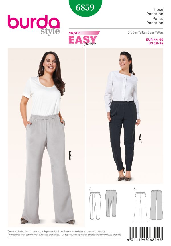 Burda Style B6859 Plus size Sewing Pattern