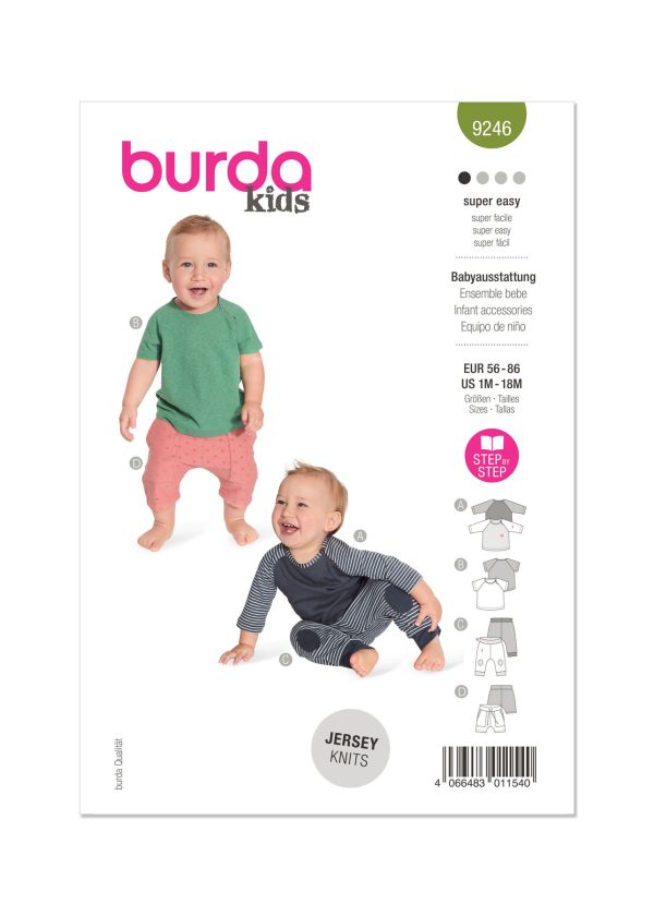Burda Style Pattern B9246 Babies' Clothes