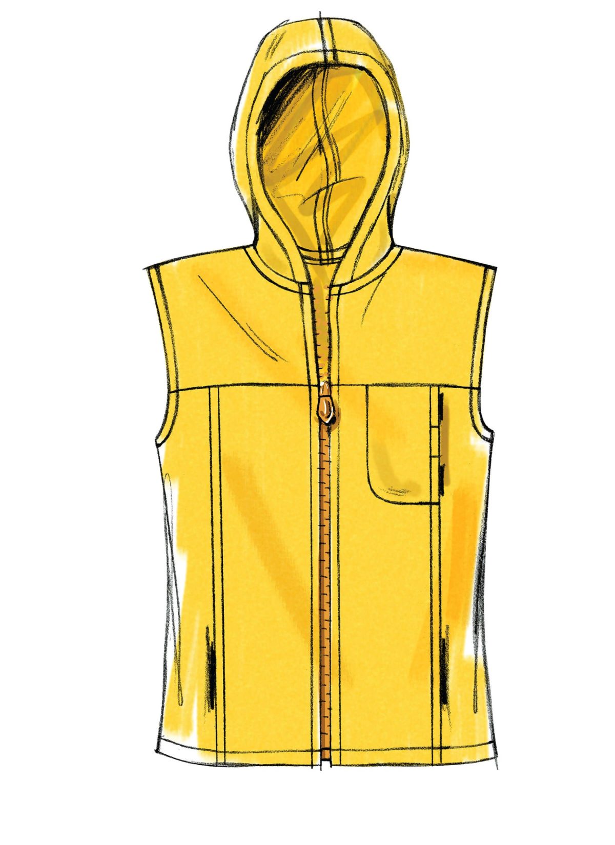 McCall's Sewing Pattern M5252 Misses'/Men's Unlined Vest and Jackets
