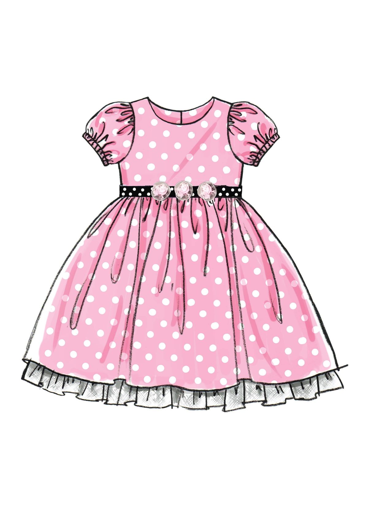 McCall's Sewing Pattern M5793 Children's/Girls' Lined Dresses