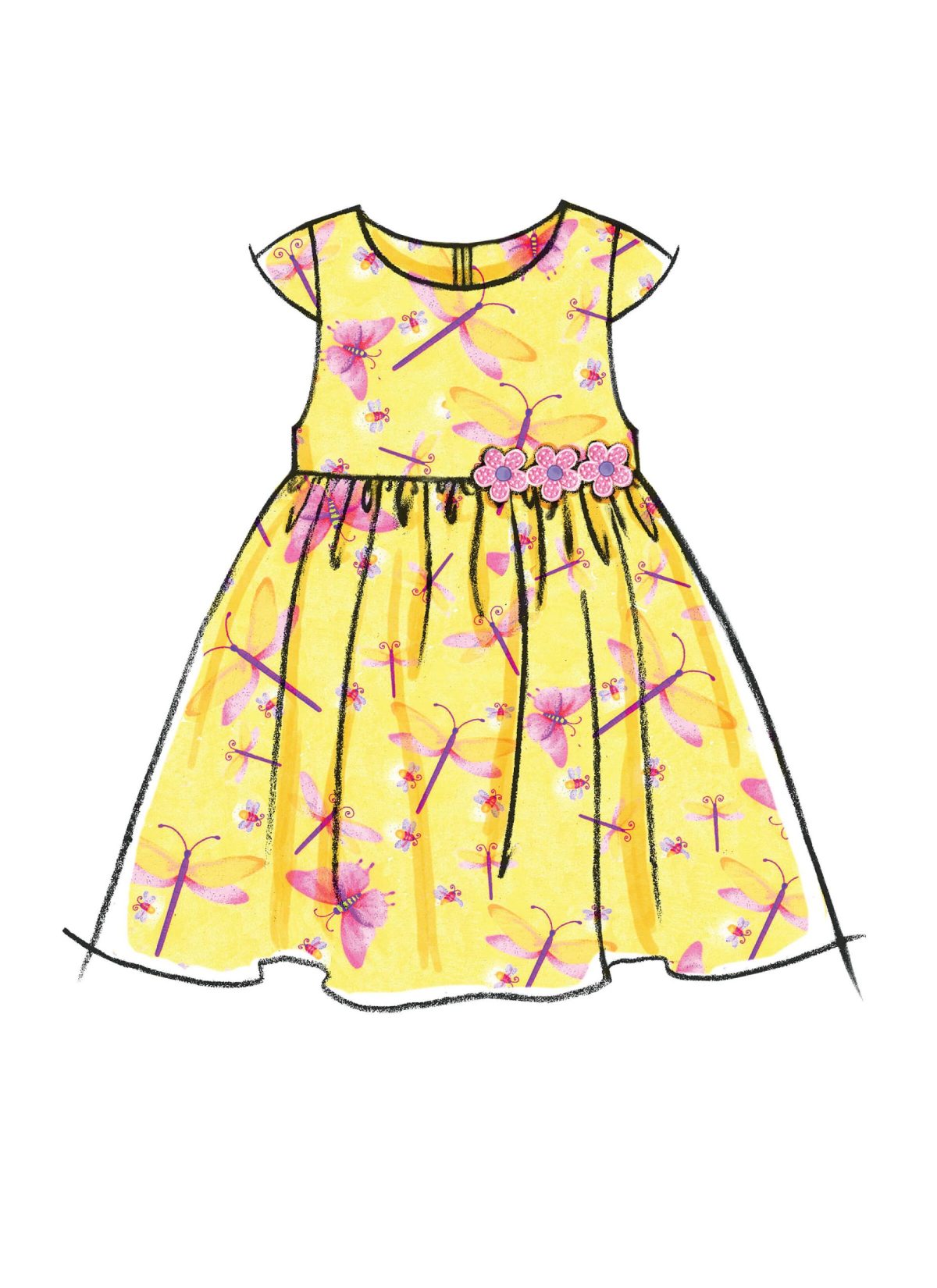 McCall's Sewing Pattern M6015 Infants' Lined Dresses, Panties And Headband