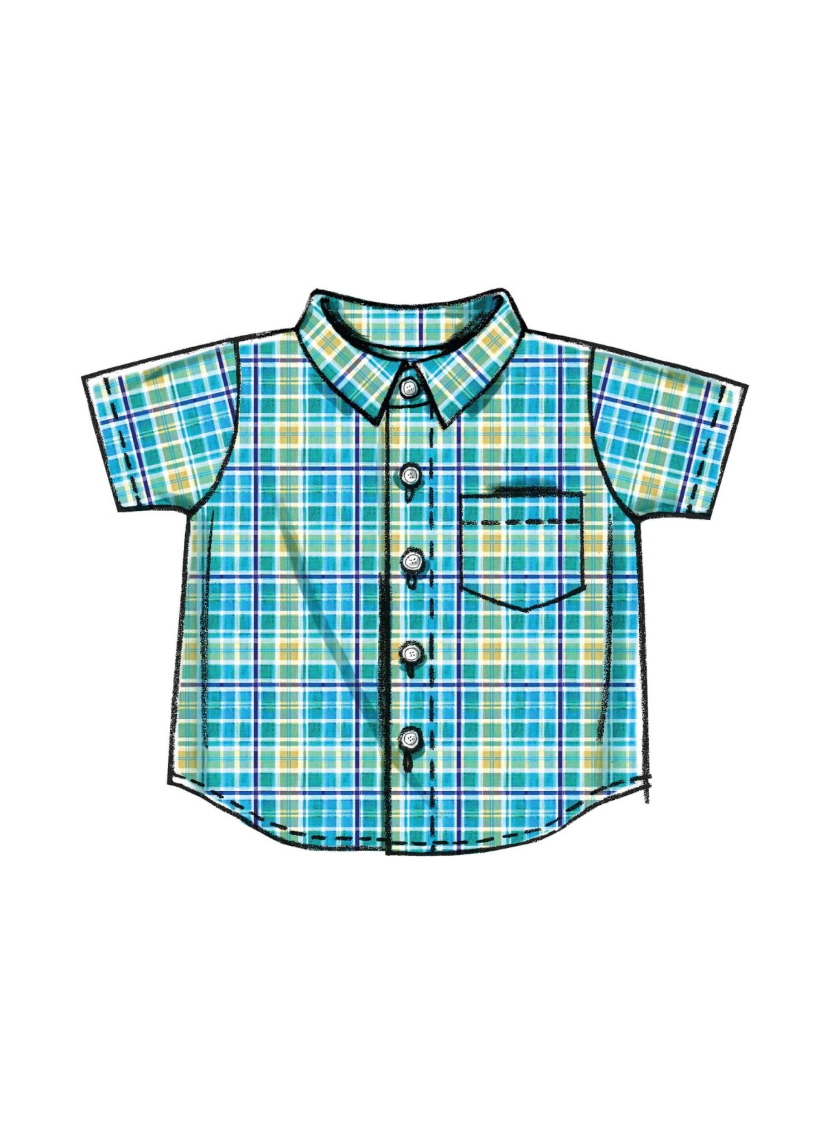 McCall's Sewing Pattern M6016 Infants' Shirts, Shorts And Pants
