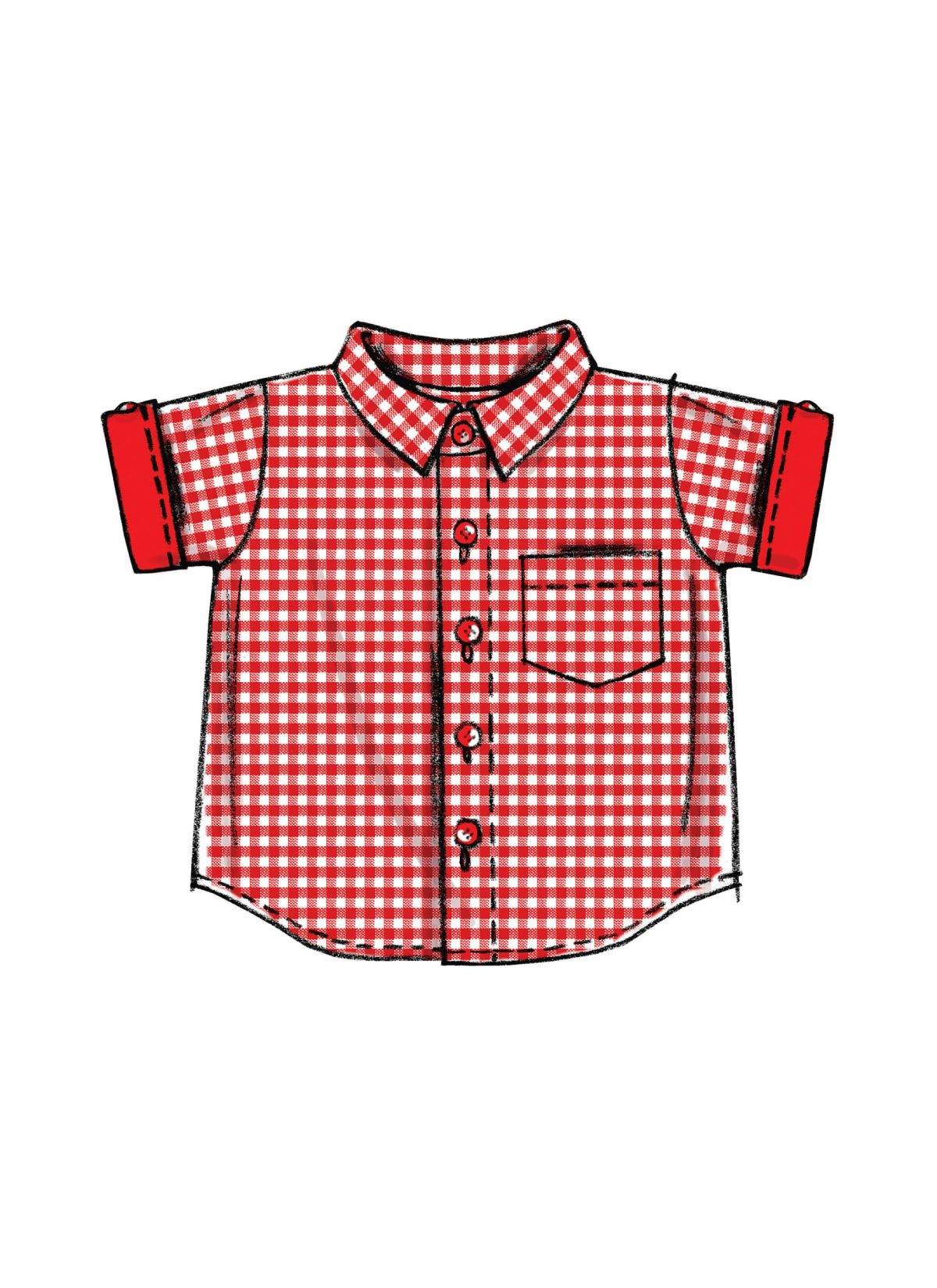McCall's Sewing Pattern M6016 Infants' Shirts, Shorts And Pants