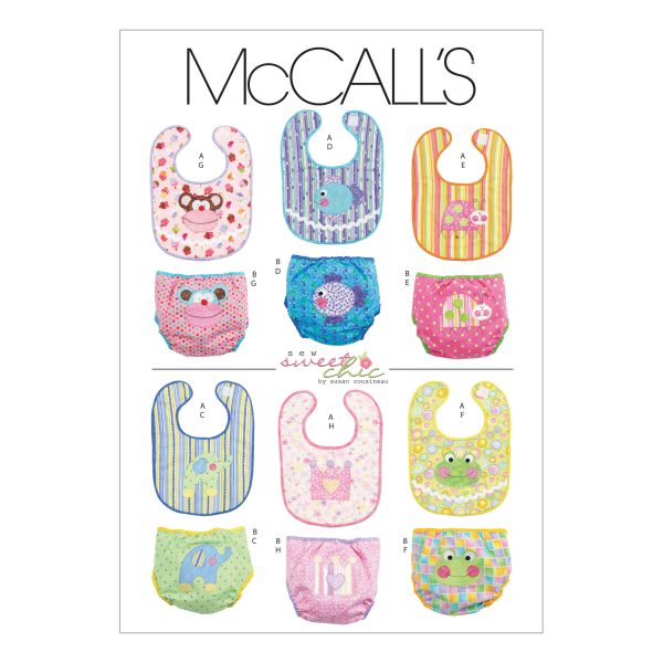 McCall's Sewing Pattern M6108 Infants' Bibs and Diaper Covers