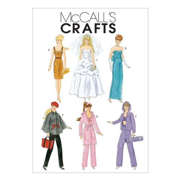 McCall's Sewing Pattern M6258 Fashion Clothes For 11½" Doll