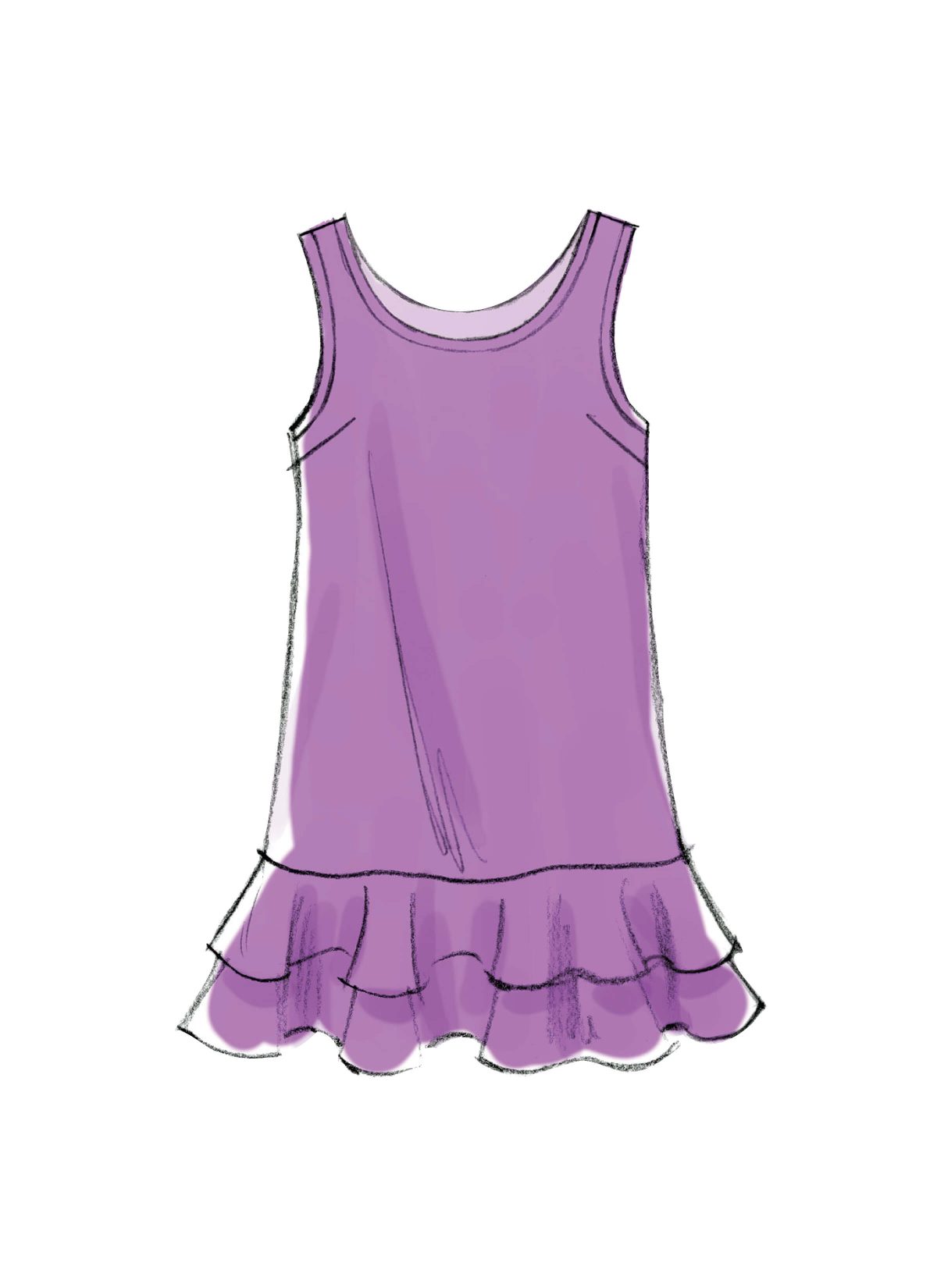 McCall's Sewing Pattern M6275 Girls'/Girls' Plus Dresses, Scarf and Leggings