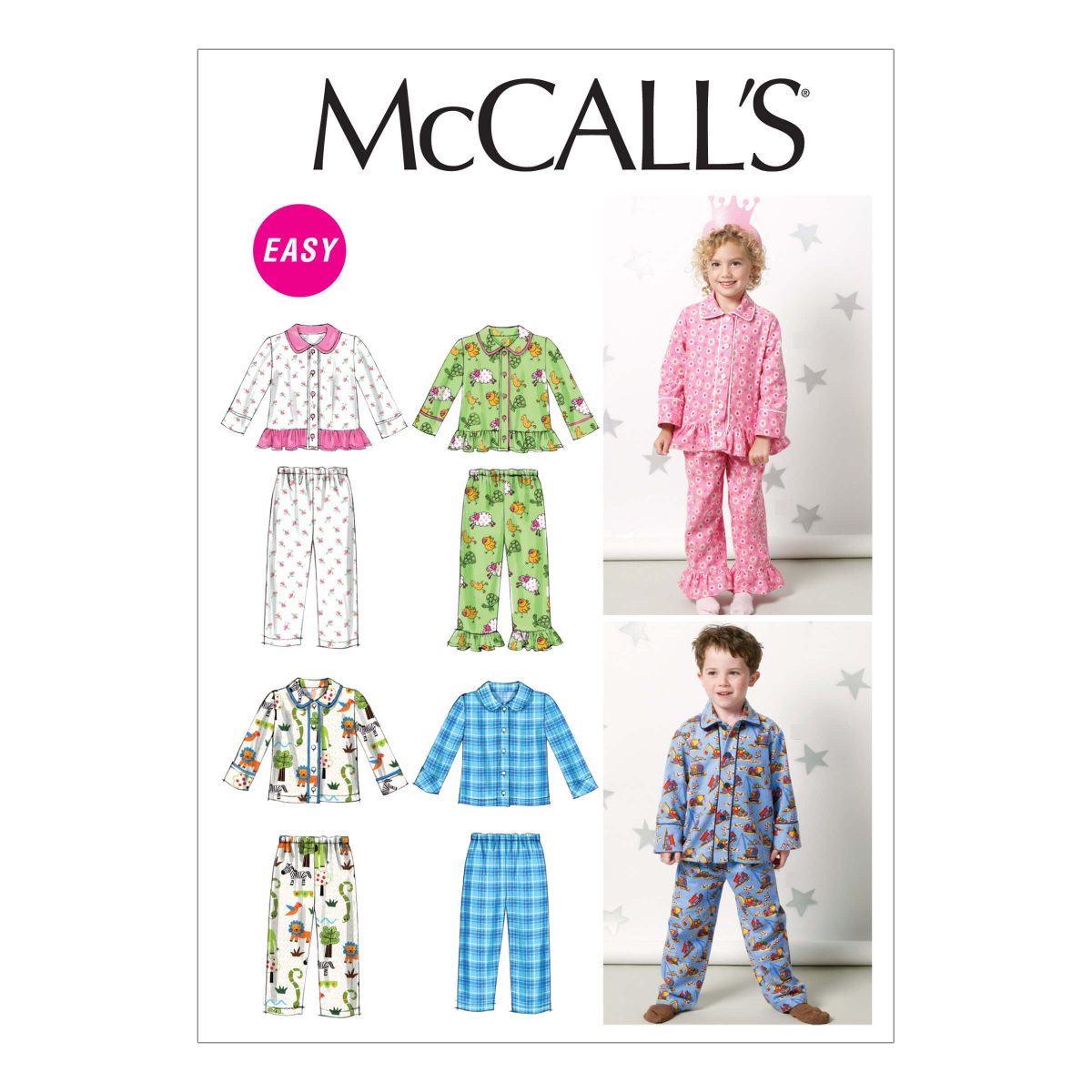 McCall's Sewing Pattern M6458 Toddlers'/Children's Tops and Pants