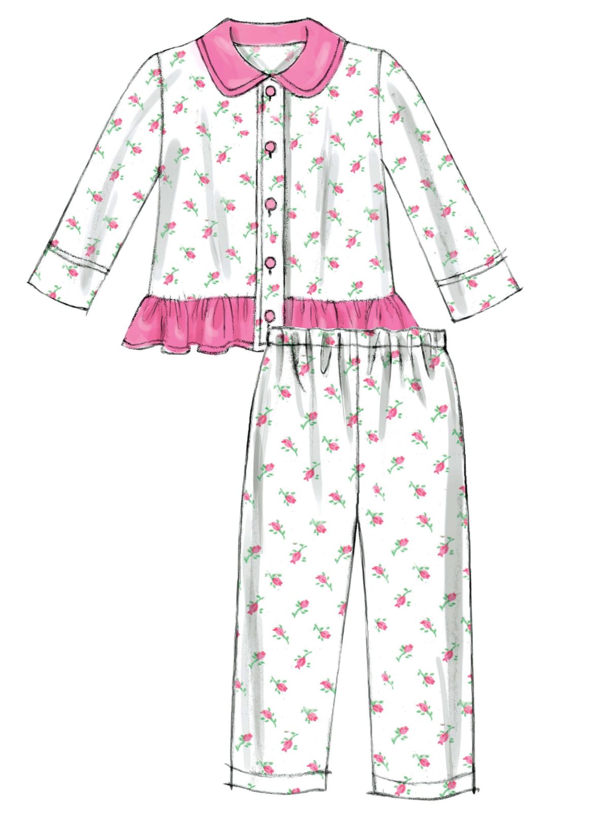 McCall's Sewing Pattern M6458 Toddlers'/Children's Tops and Pants