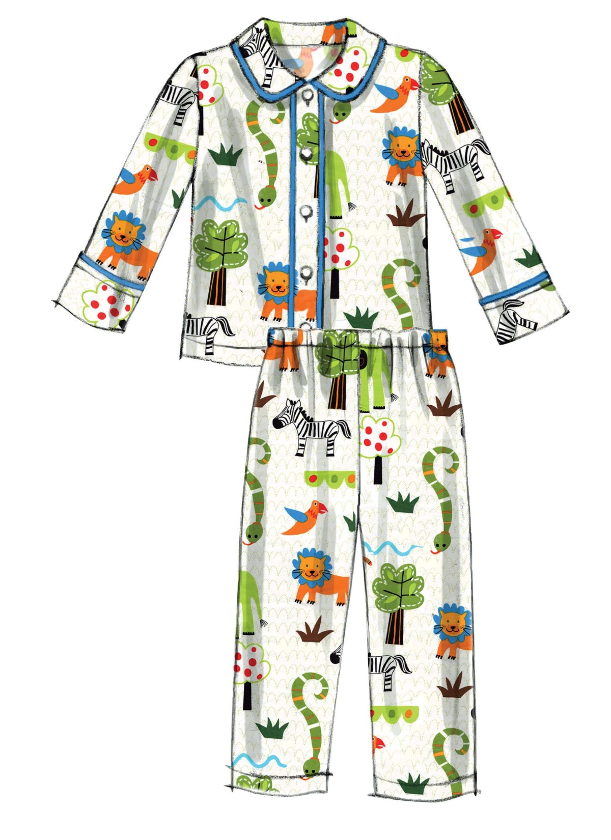 McCall's Sewing Pattern M6458 Toddlers'/Children's Tops and Pants