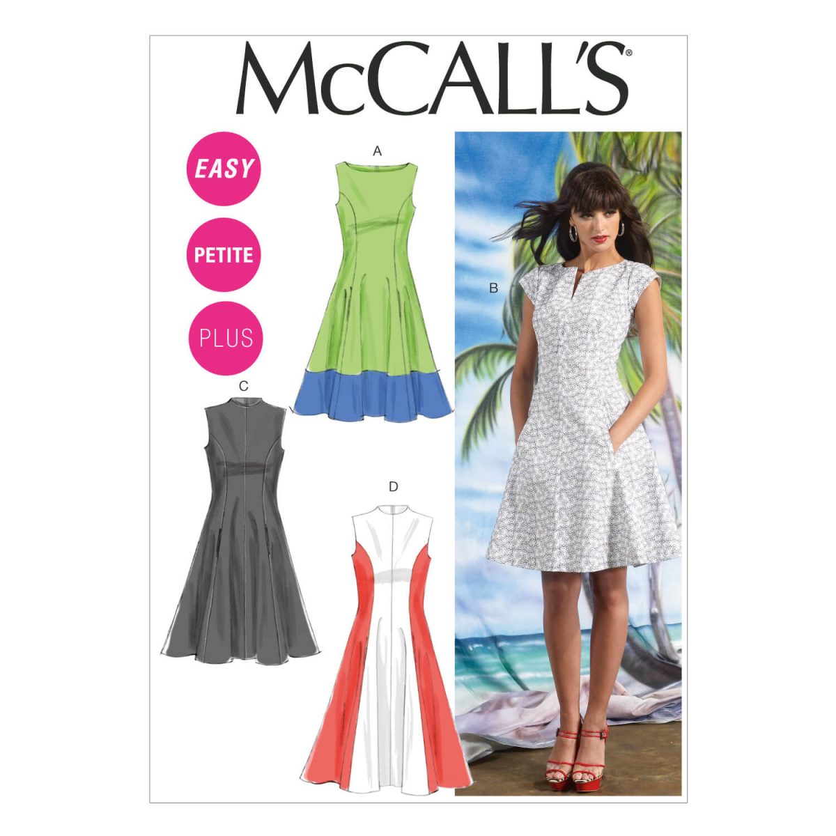 最終値下げ petit ribbon dress pattern Amazon.com: McCall's Women's Short Sleeve Pleated and Button