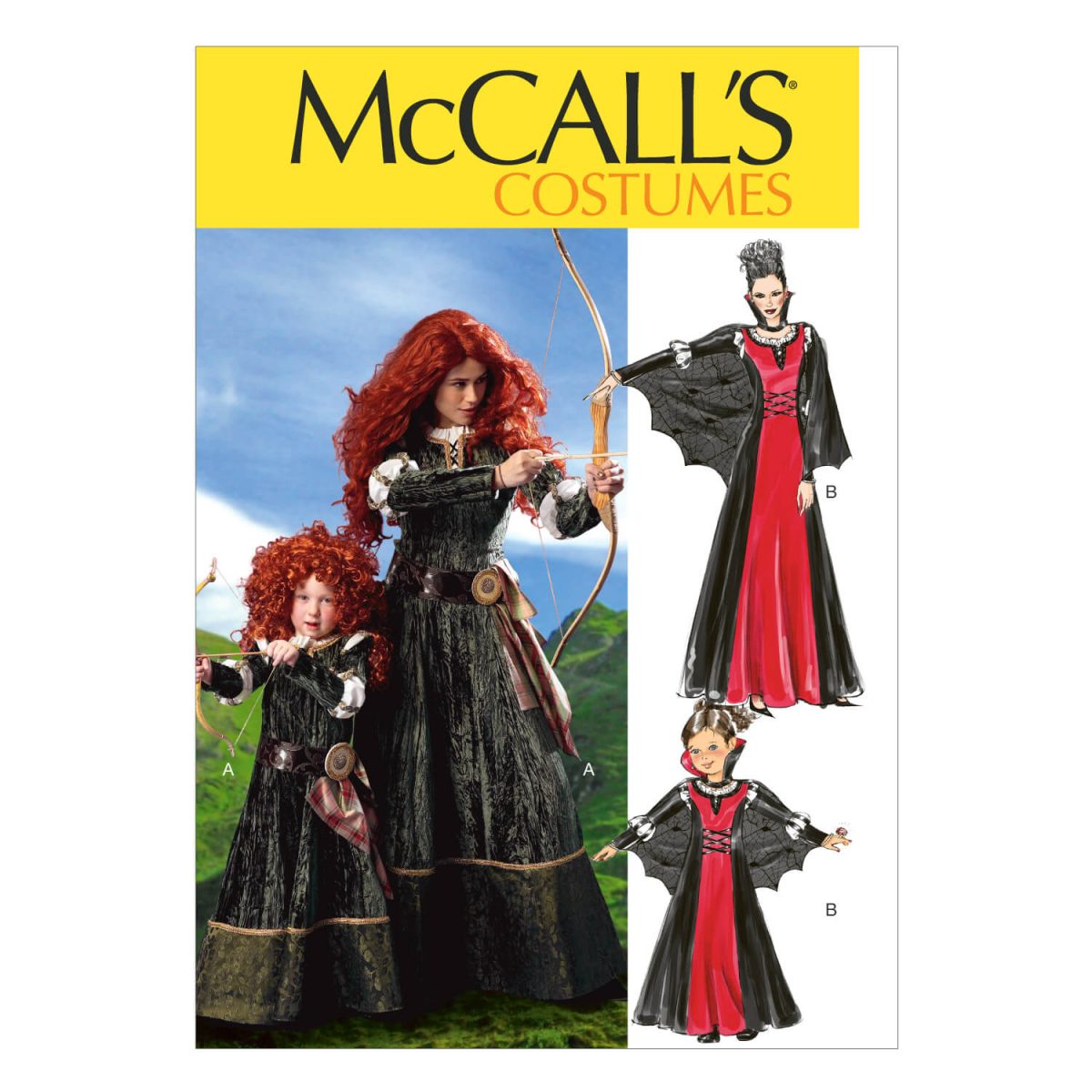 McCall's Sewing Pattern M6817 Misses'/Children's/Girls' Costumes