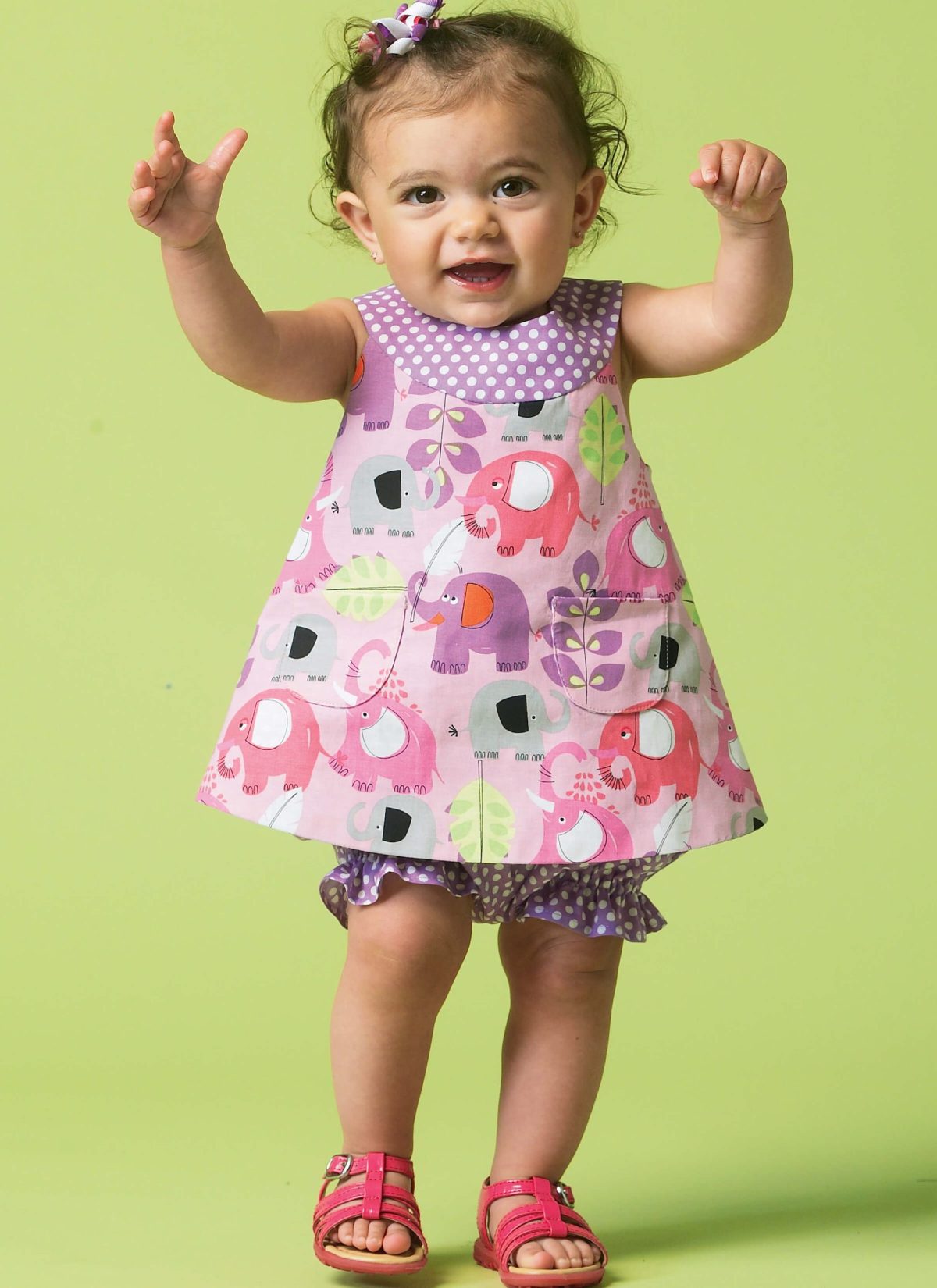 McCall's Sewing Pattern M6912 Infants' Reversible Top, Dresses; Bloomers and Pants