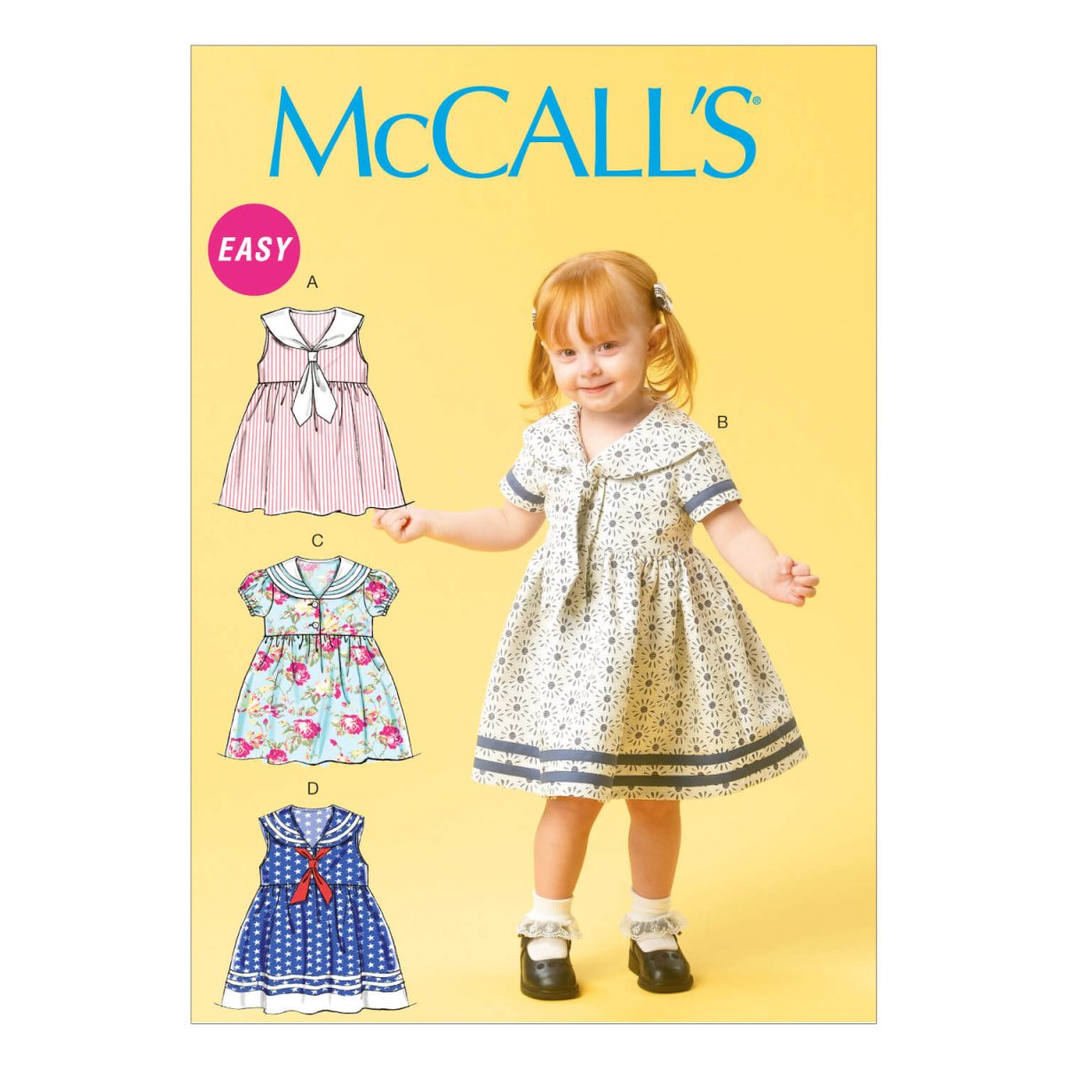 McCall's Sewing Pattern M6913 Toddlers' Dresses and Tie Ends