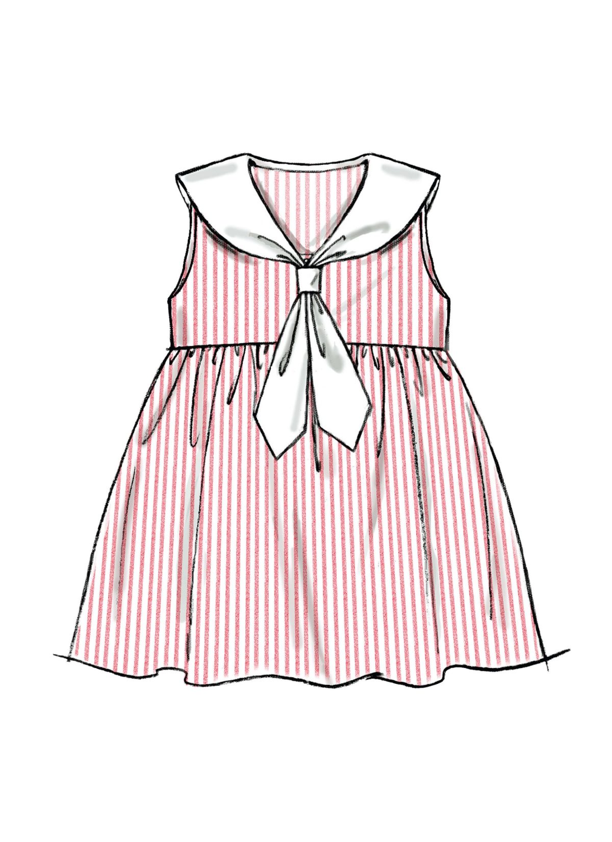 McCall's Sewing Pattern M6913 Toddlers' Dresses and Tie Ends