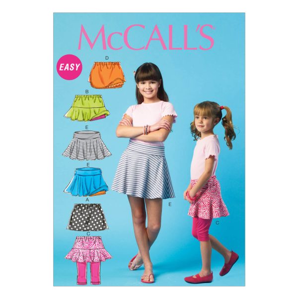 McCall's Sewing Pattern M6918 Children's/Girls' Skorts