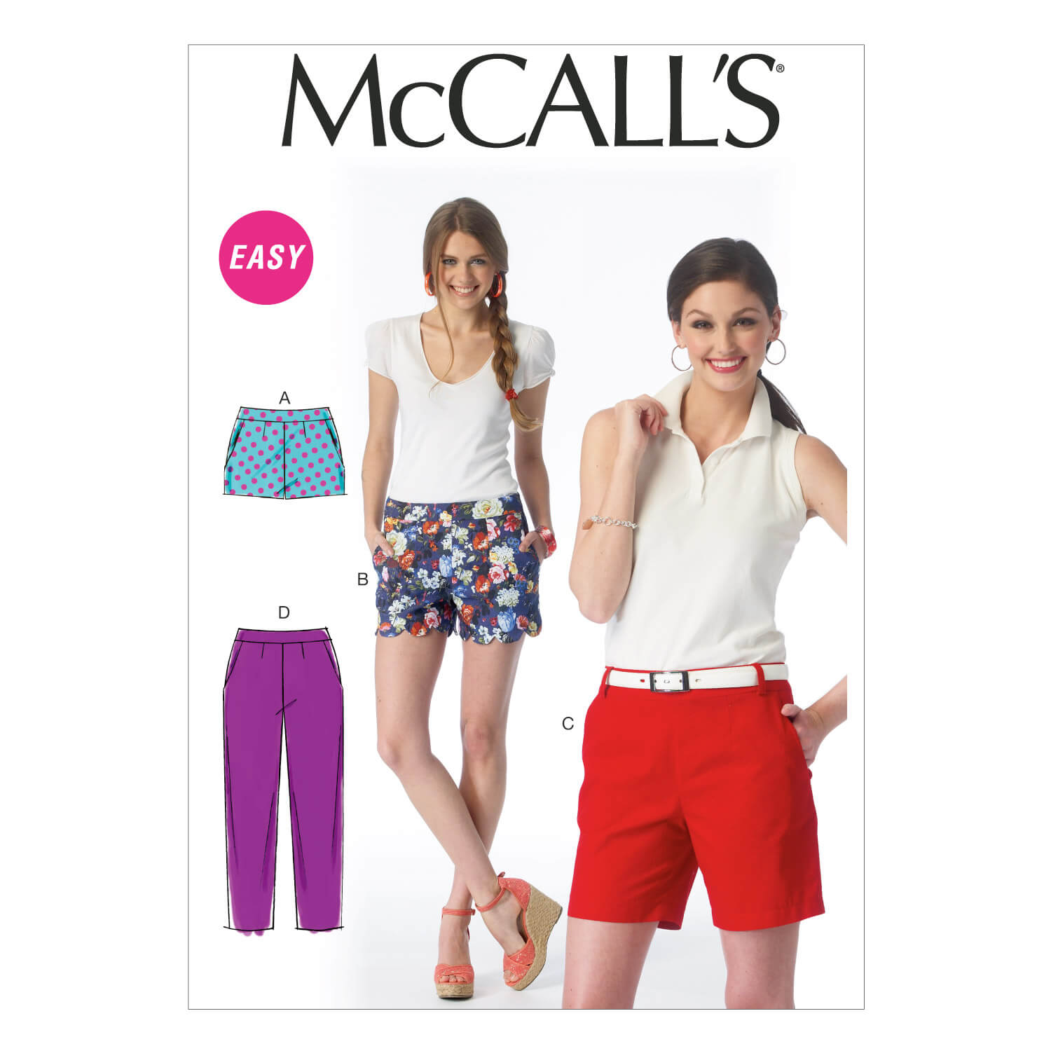 McCall’s Sewing Pattern M6930 Misses’ Shorts and Pants