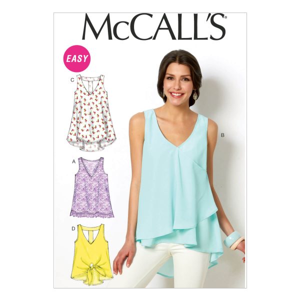 McCall's Sewing Pattern M6960 Misses' Tops and Tunics