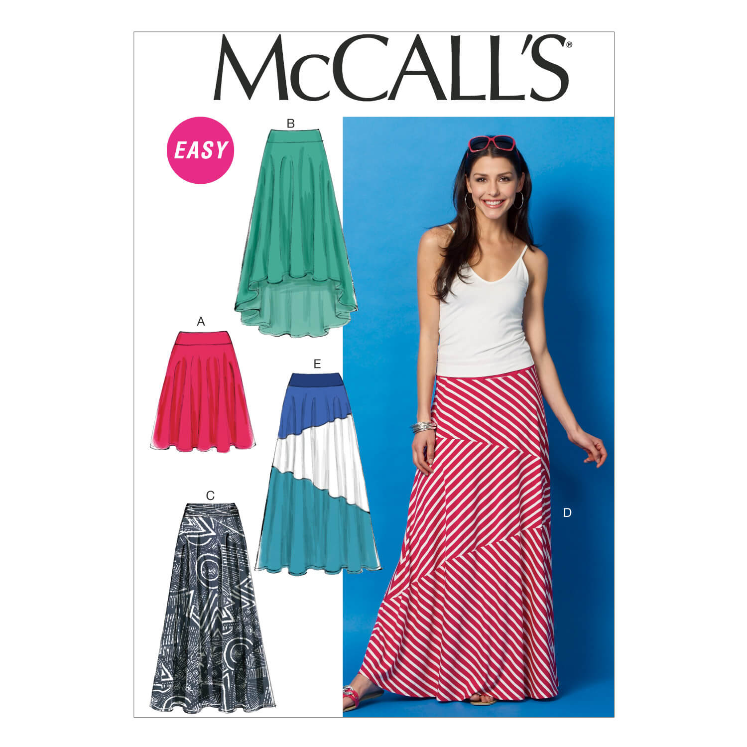 McCall’s Sewing Pattern M6966 Misses’ Skirts