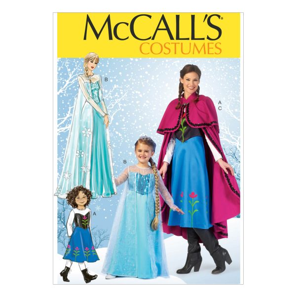 McCall's Sewing Pattern M7000 Misses'/Children's/Girls' Ice Princess Costumes.