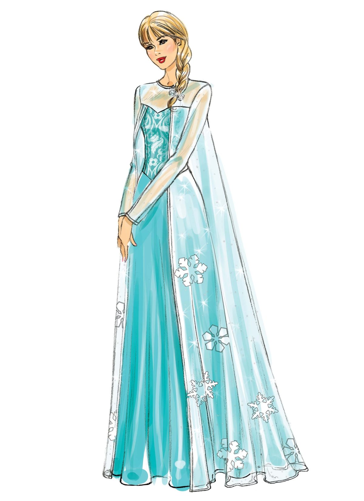 McCall's Sewing Pattern M7000 Misses'/Children's/Girls' Ice Princess Costumes.
