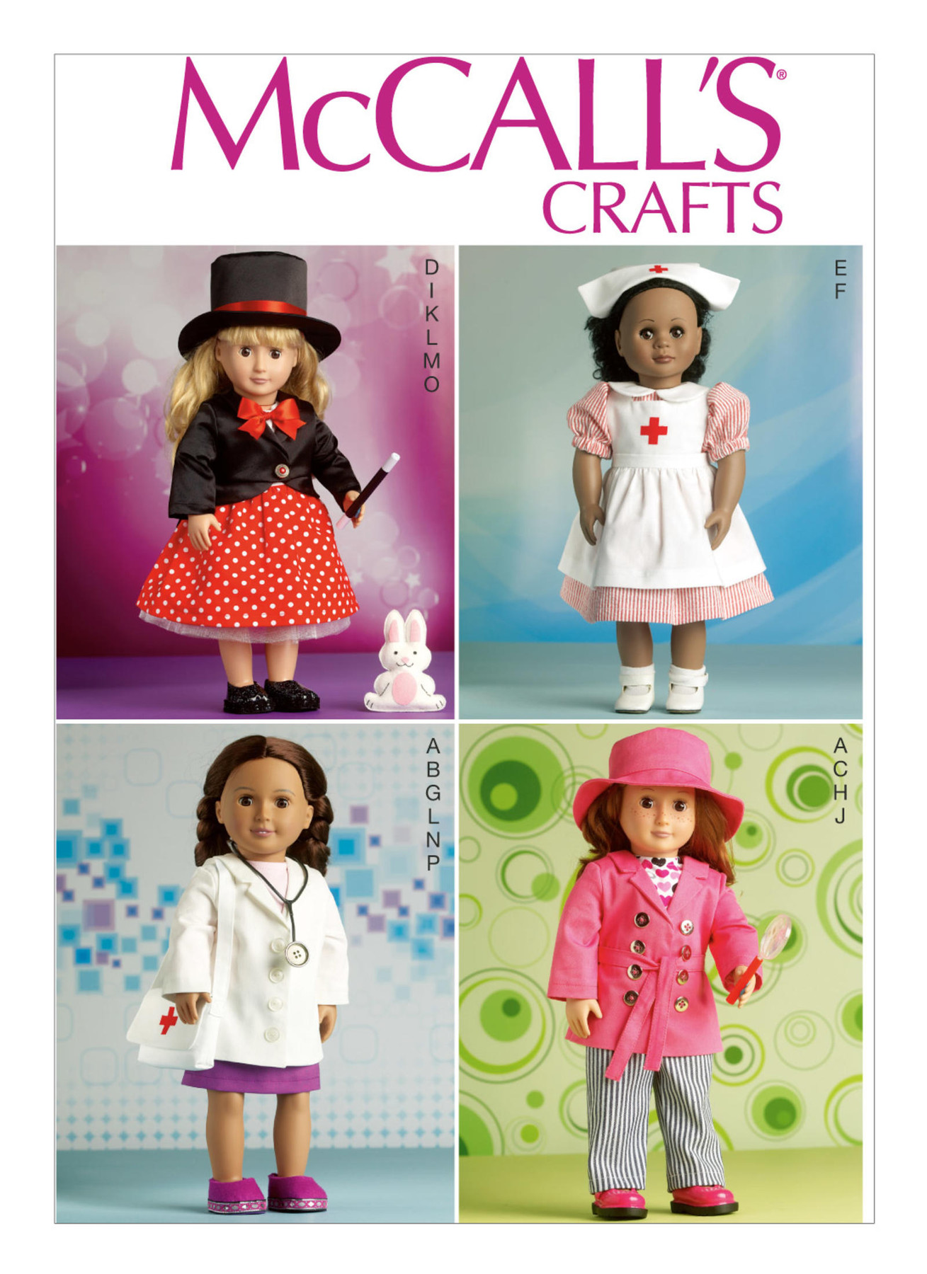 McCall’s Sewing Pattern M7031 Workwear Clothes for 18″ Doll