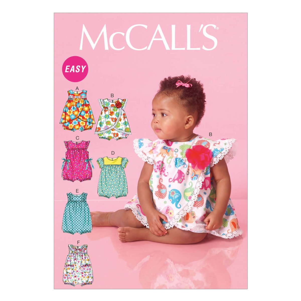 McCall's Sewing Pattern M7107 Infants' Rompers