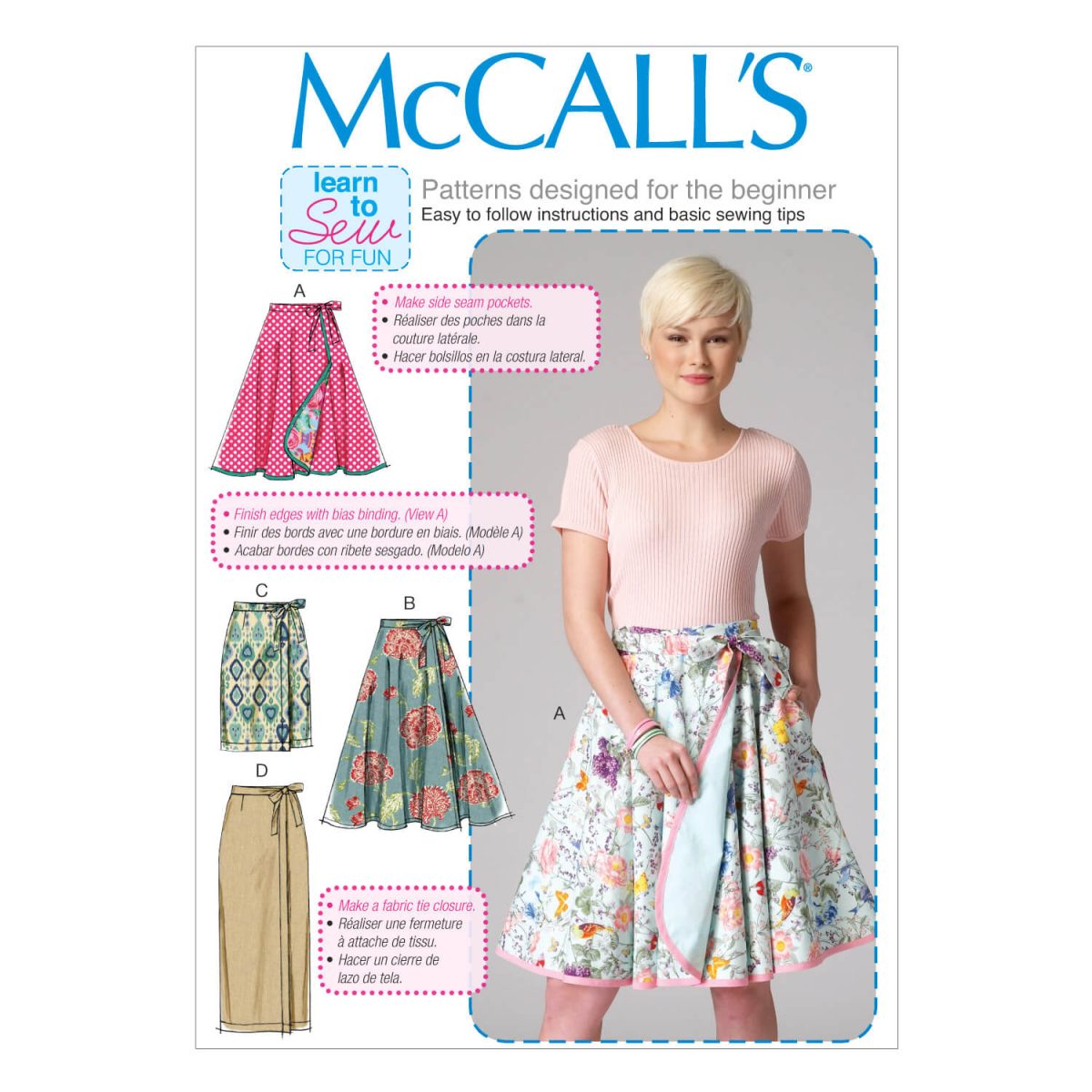McCall's Sewing Pattern M7129 Misses' Skirts