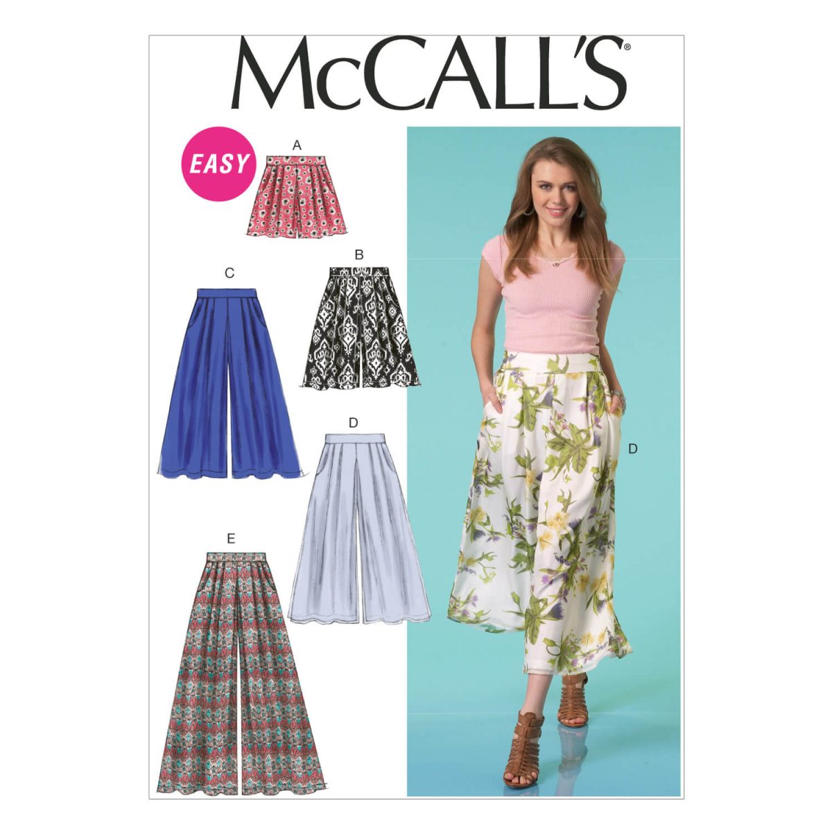 McCall's Sewing Pattern M7131 Misses' Shorts and Pants