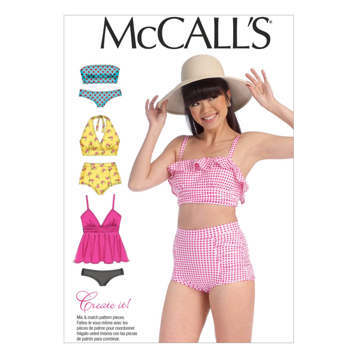 McCall's Sewing Pattern M7168 Misses' Swimsuits
