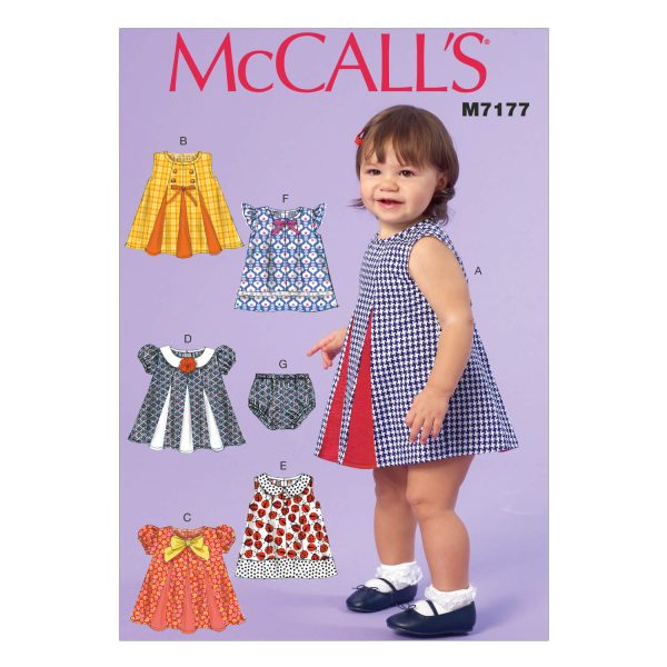 McCall's Sewing Pattern M7177 Infants' Dresses and Panties