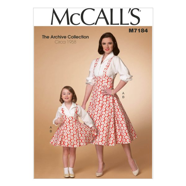 McCall's Sewing Pattern M7184 Misses'/Children's/Girls' Top and Jumper