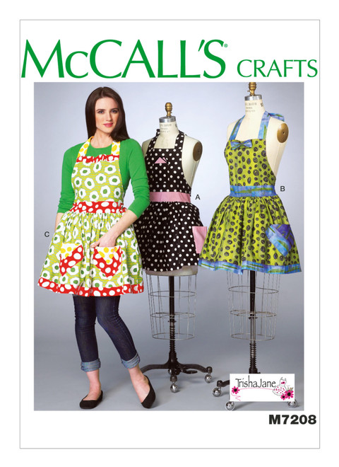 McCall's Sewing Pattern M7208 Misses' Gathered Aprons and Petticoat
