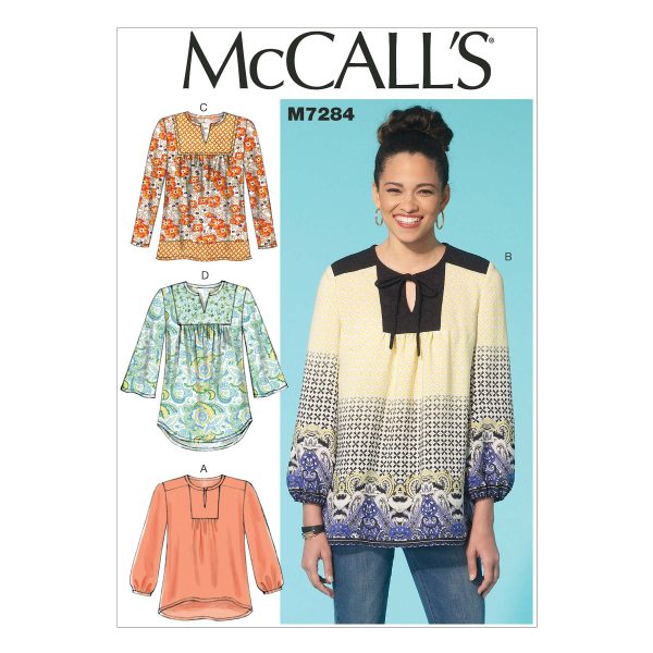 McCall's Sewing Pattern M7284 Misses' Tops