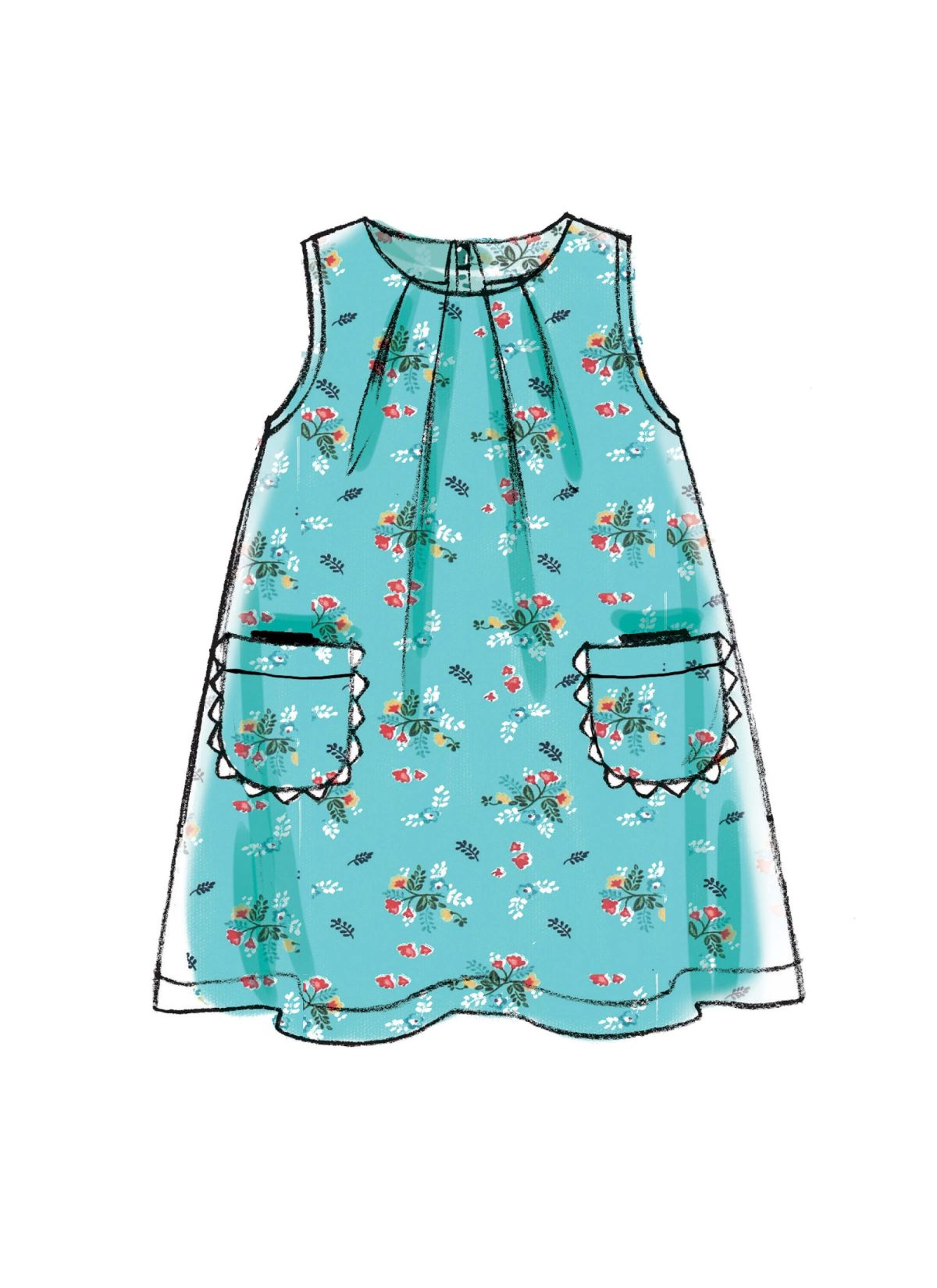 McCall's Sewing Pattern M7308 Toddlers' Tent Dresses