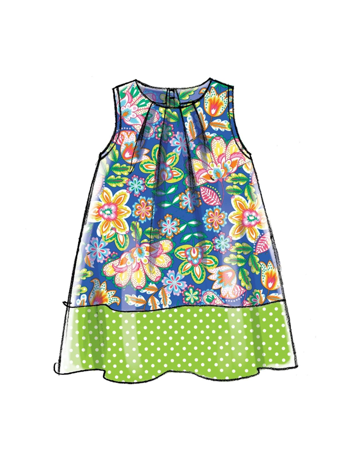 McCall's Sewing Pattern M7308 Toddlers' Tent Dresses
