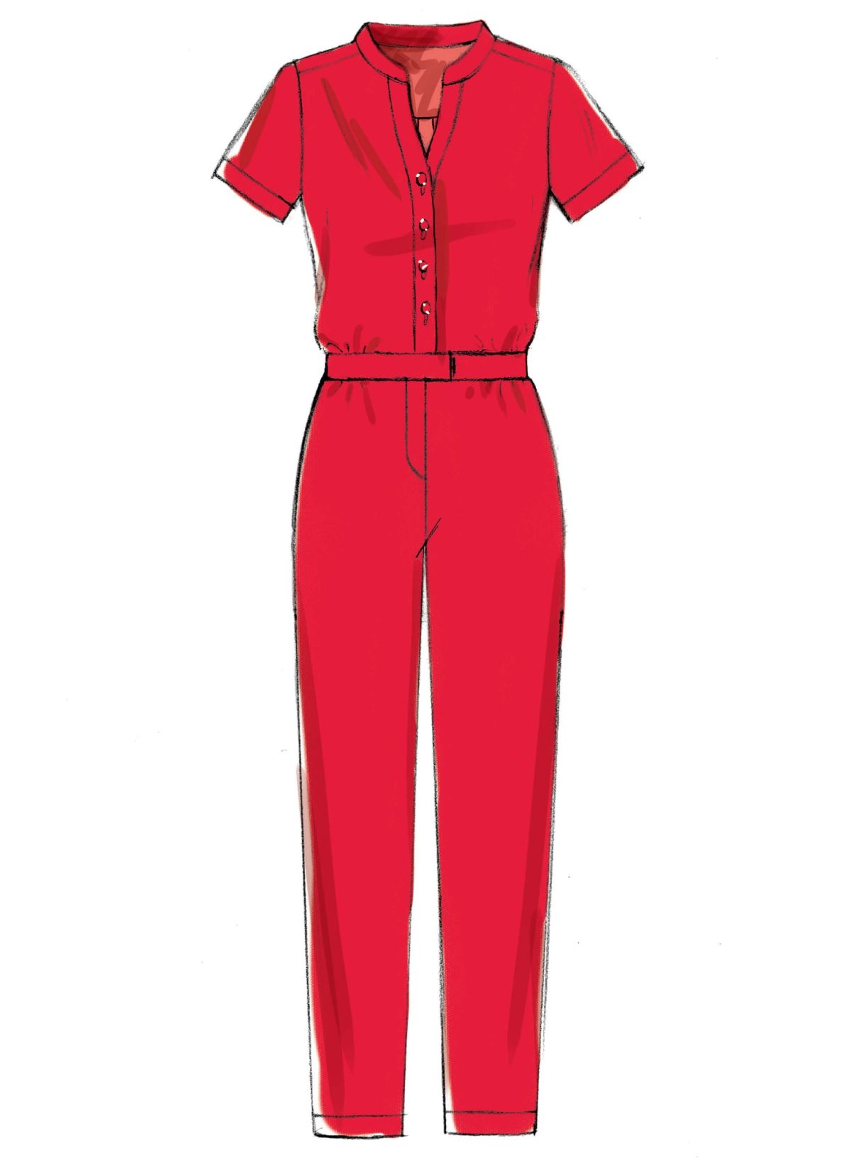 McCall's Sewing Pattern M7330 Misses' Button-Up Rompers and Jumpsuits