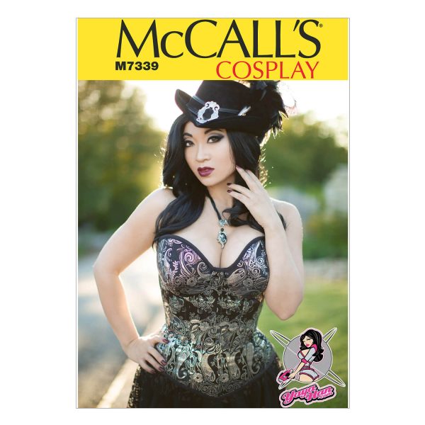 McCall's Sewing Pattern M7339 Misses' Overbust or Underbust Corsets by Yaya Han