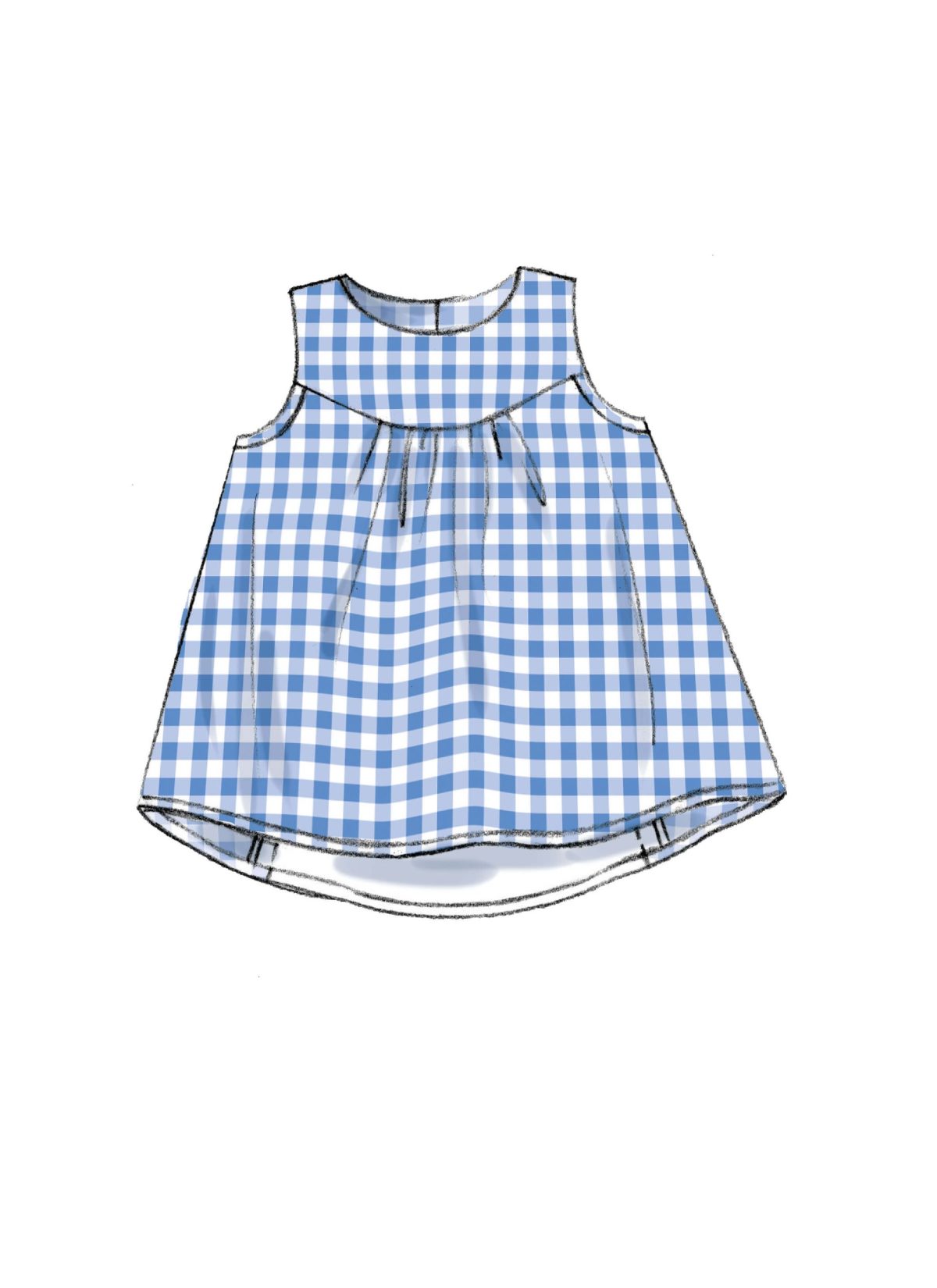 McCall's Sewing Pattern M7342 Infants' Back-Bow Dresses, Panties, Leggings and Bucket Hat