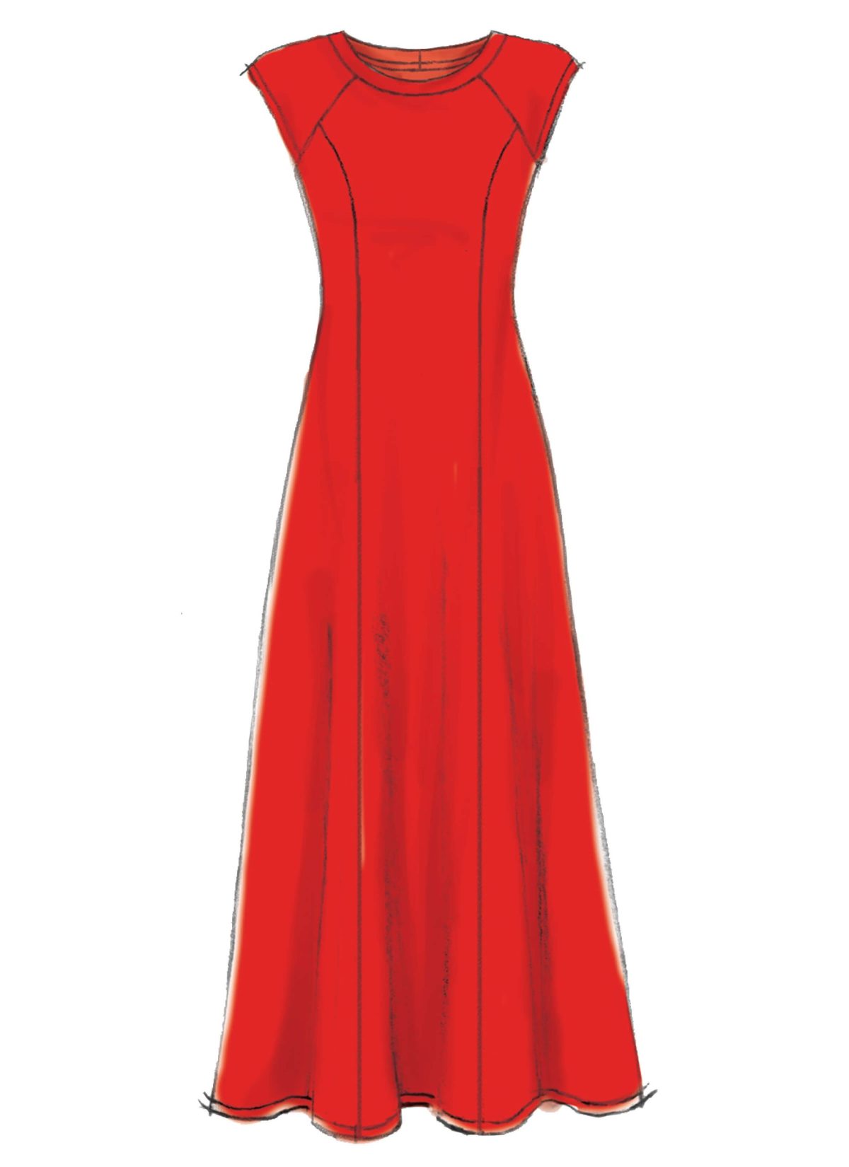 McCall's Sewing Pattern M7349 Misses'/Miss Petite Sleeveless or Raglan Sleeve, Fit and Flare Dresses