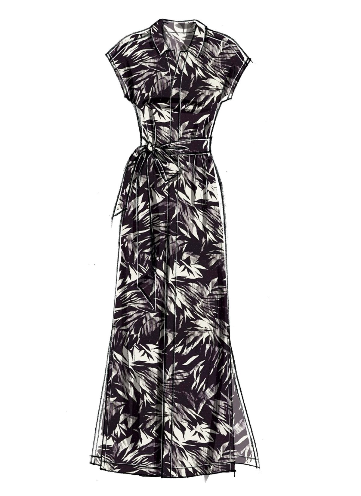 McCall's Sewing Pattern M7387 Misses' Button-Down Top, Tunic, Dresses and Belt