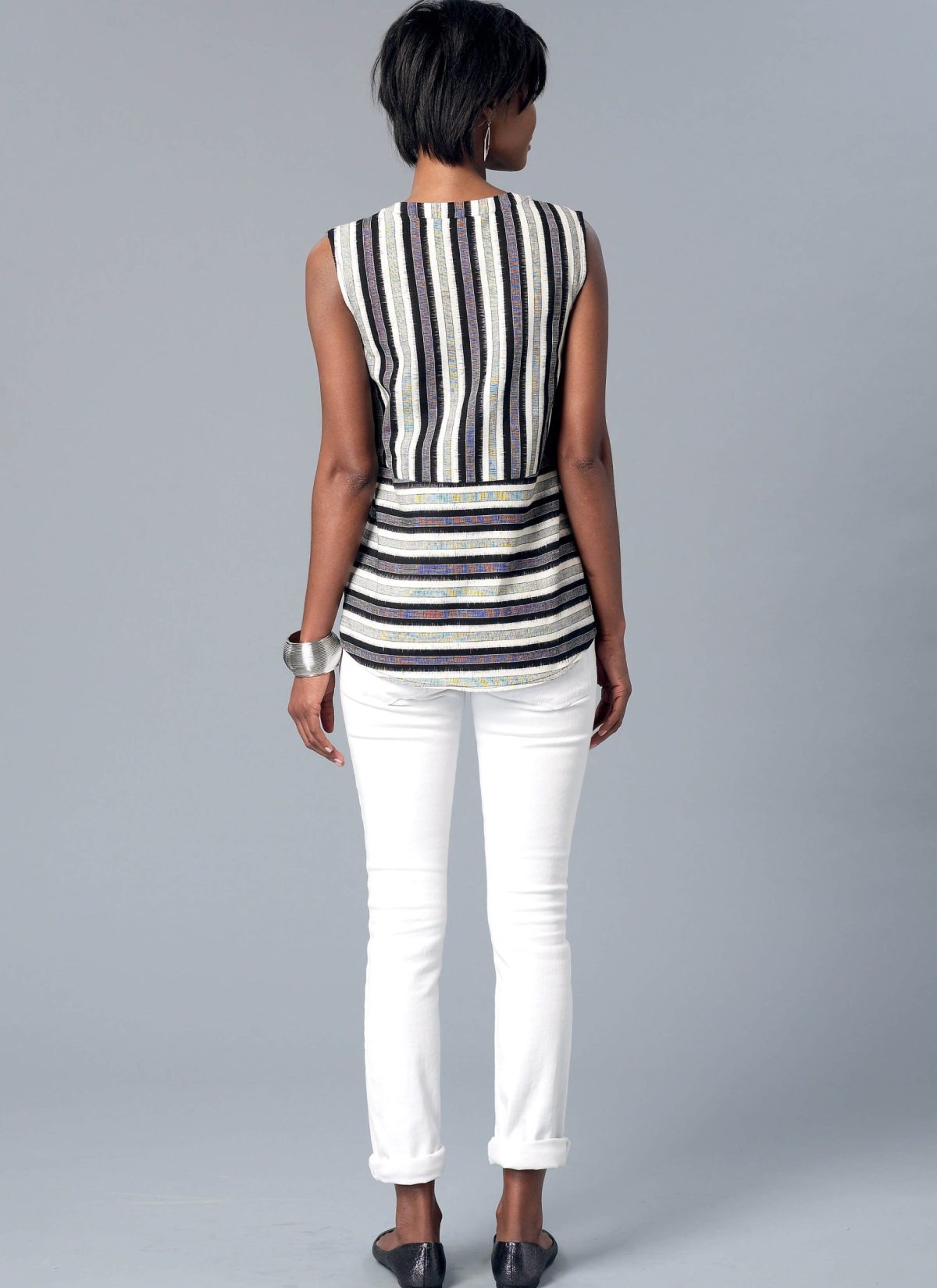 McCall's Sewing Pattern M7390 Misses' Split-Neck, Seam-Detail Tops