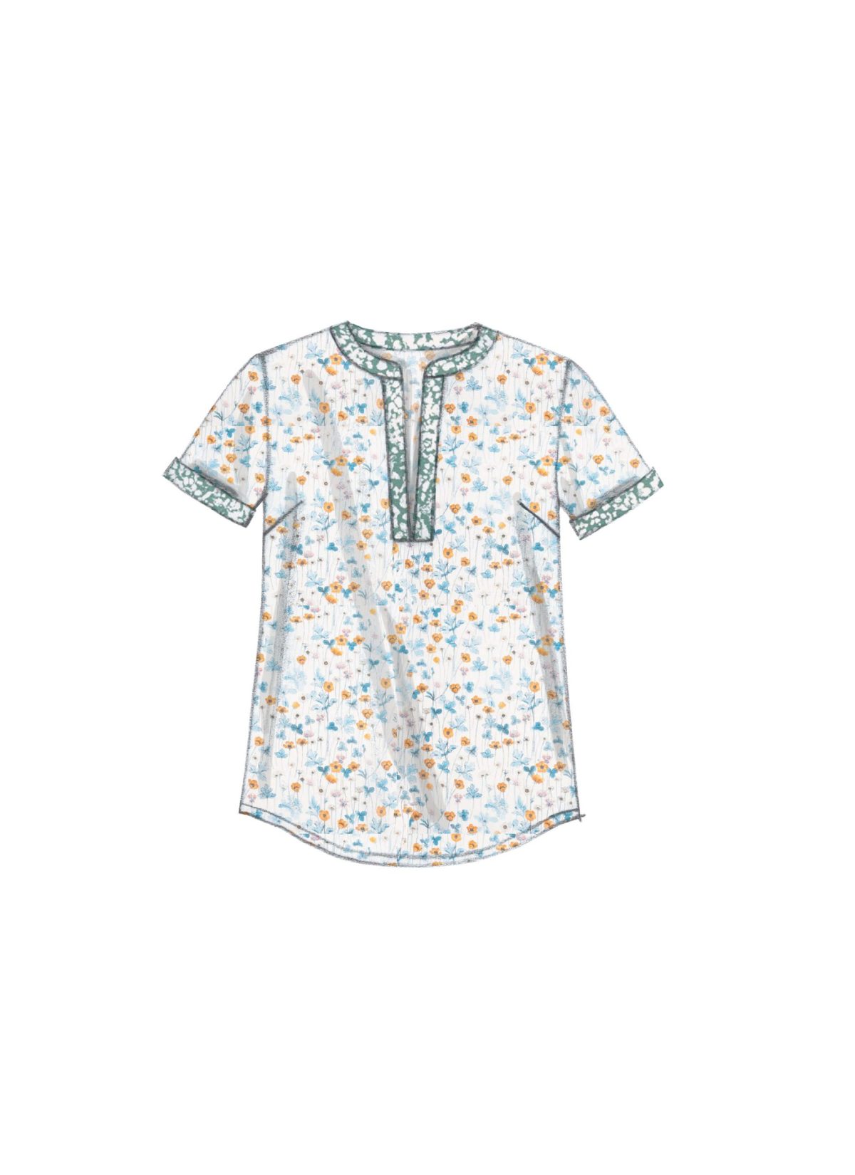 McCall's Sewing Pattern M7391 Misses' Laced or Split-Neck Tops and Dress