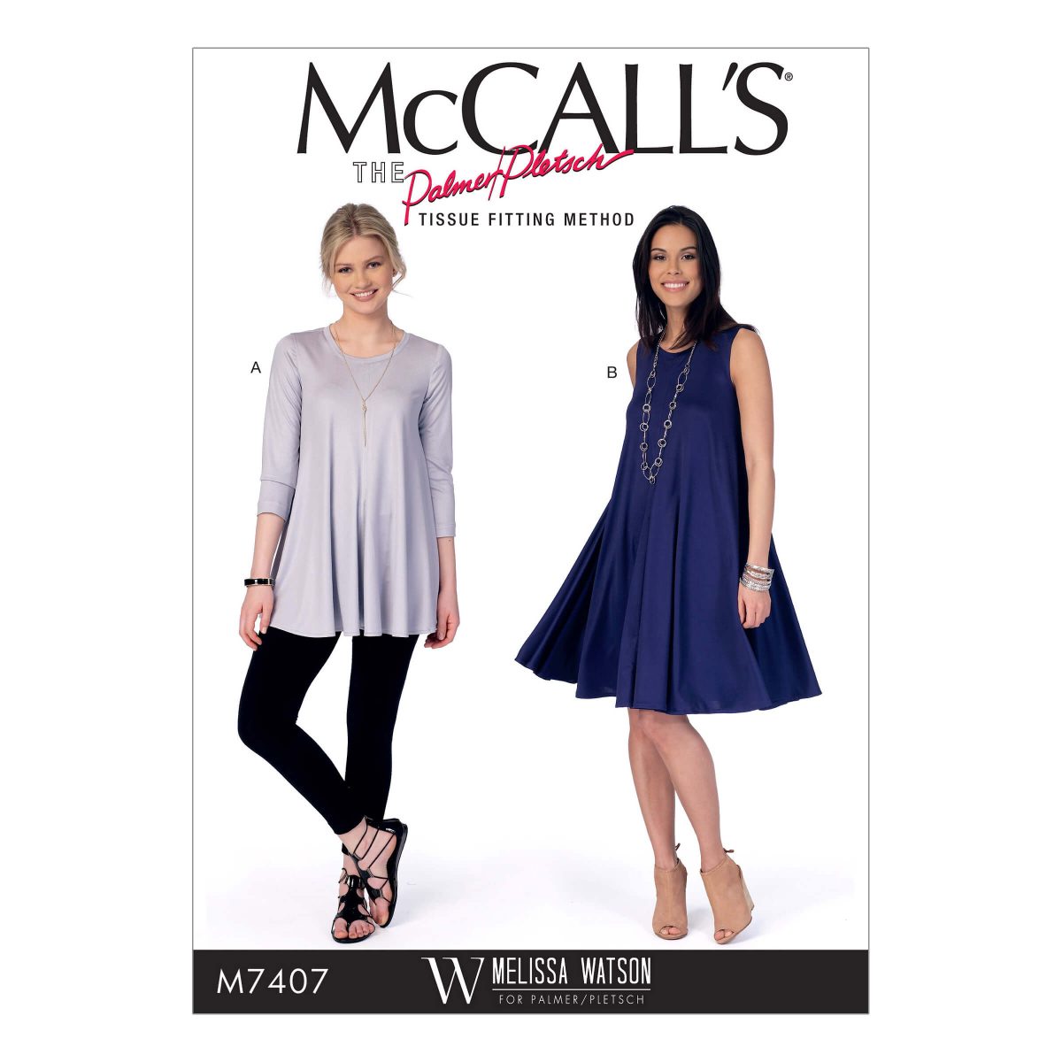 McCall's Sewing Pattern M7407 Misses' Top and Dress